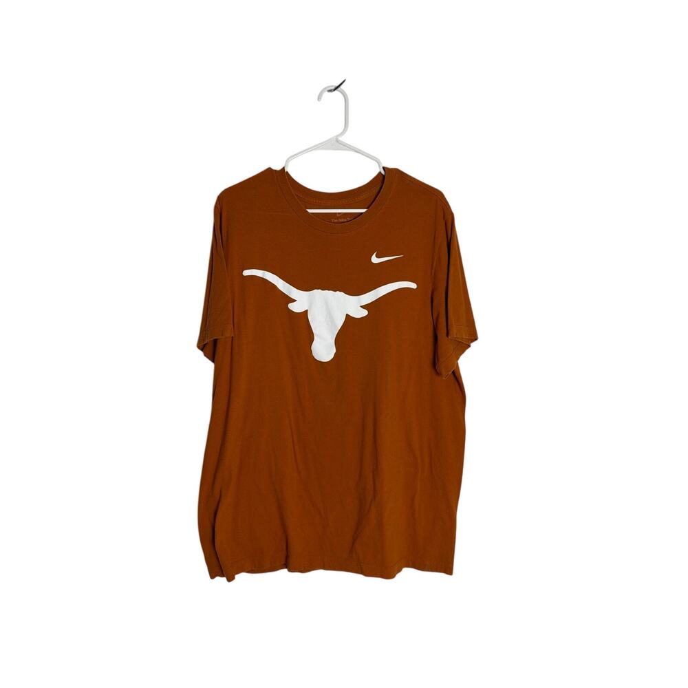 Nike Texas Longhorns Shirt Mens XL Burnt Orange Steerhead Short Sleeve Tee
